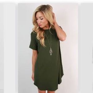 Green T-Shirt Dress